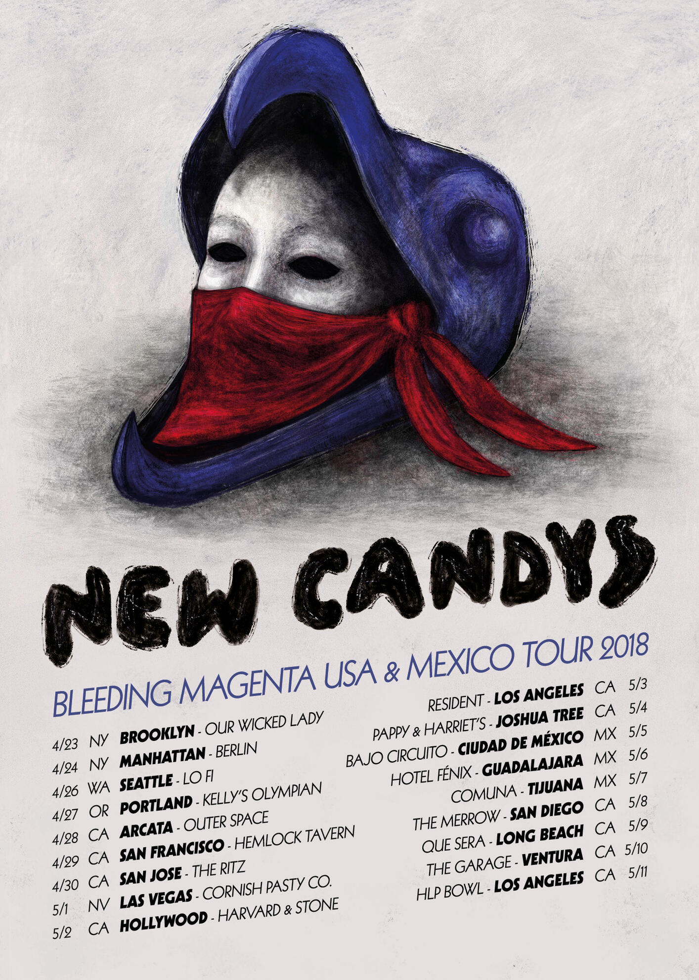 Bleeding Magenta USA &amp; Mexico Tour 2018