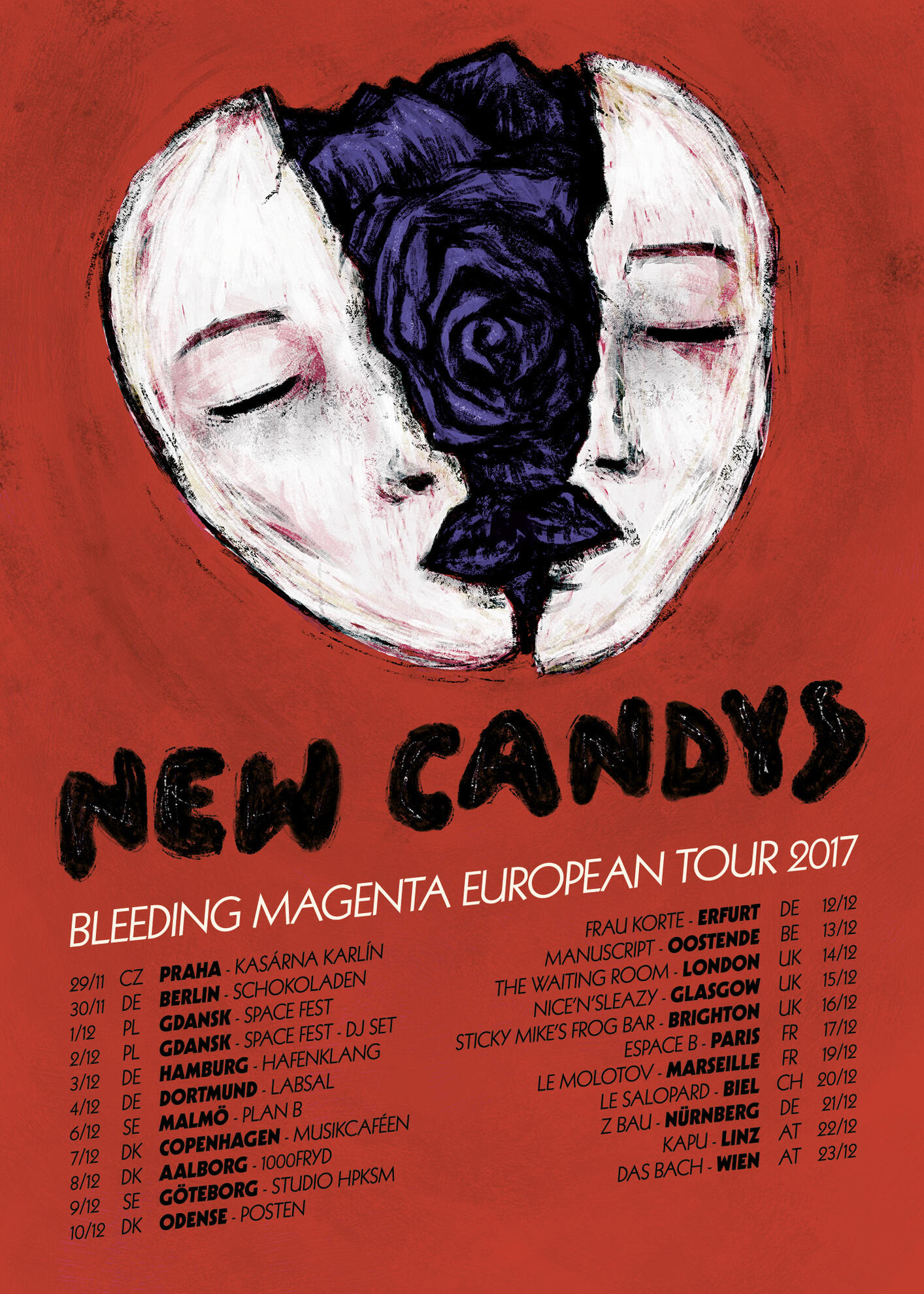 Bleeding Magenta European Tour 2017 Bleeding Magenta European Tour 2017