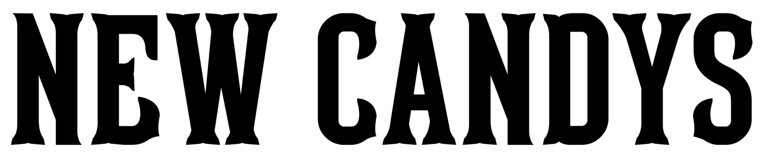 New Candys - Black Logo